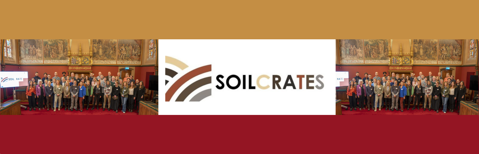 aparece una imagen del evento celebrado y el logo del proyecto Soilcrates