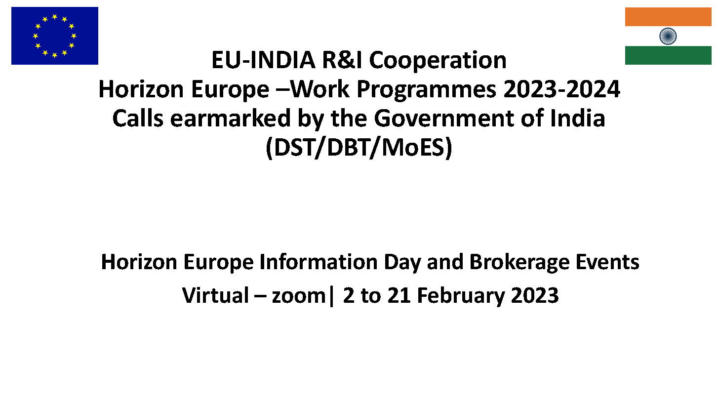 cartel horizon europe brokerage events india
