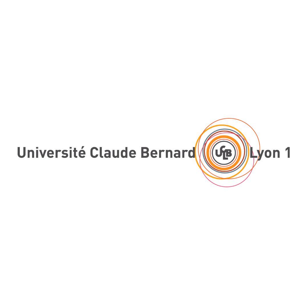 Se trata del logo de la Universidad Claude Bernard Lyon 1 sobre un fondo blanco