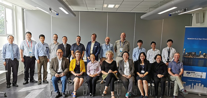 fotografía proyecto REMESH aparece una foto con personas implicadas en el proyecto H2020 REMESH