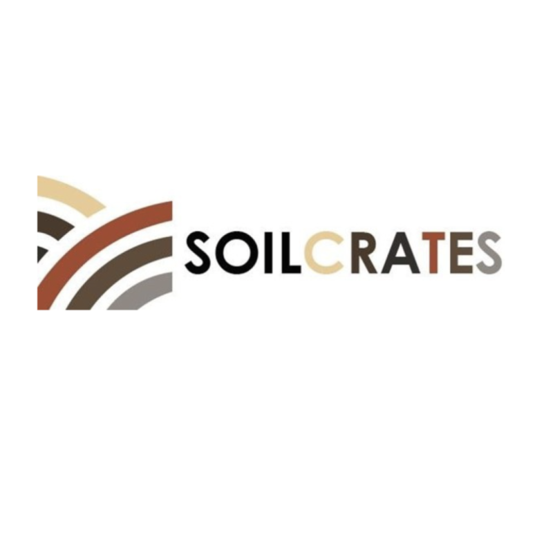 Logo proyecto Soilcrates Aparece una imagen con fondo blanco con el titulo del logo del proyecto y su dibujo identificativo